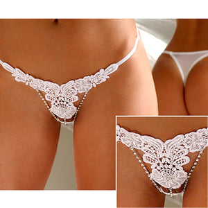 Tranca Thong String mit Swarovski Crystal-Kettchen